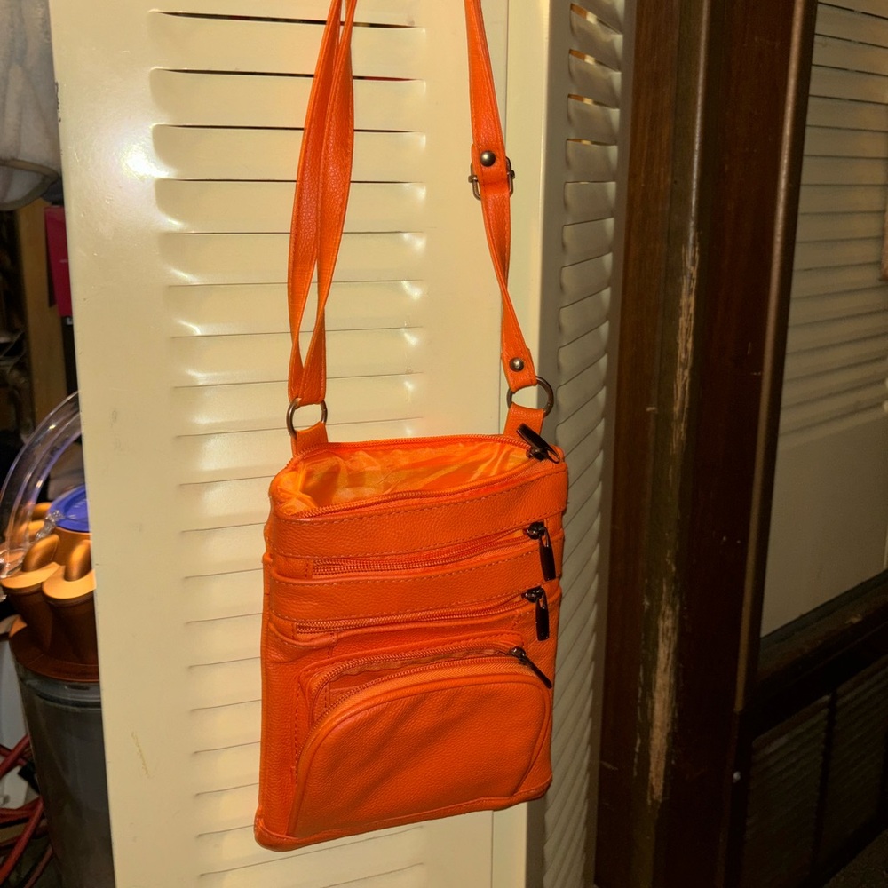 Orange Cross Body Bag